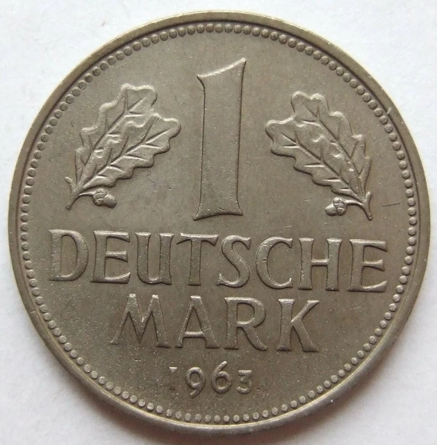 Moneta Rfg 1 Tedesco Marchi 1963 G IN Uncirculated