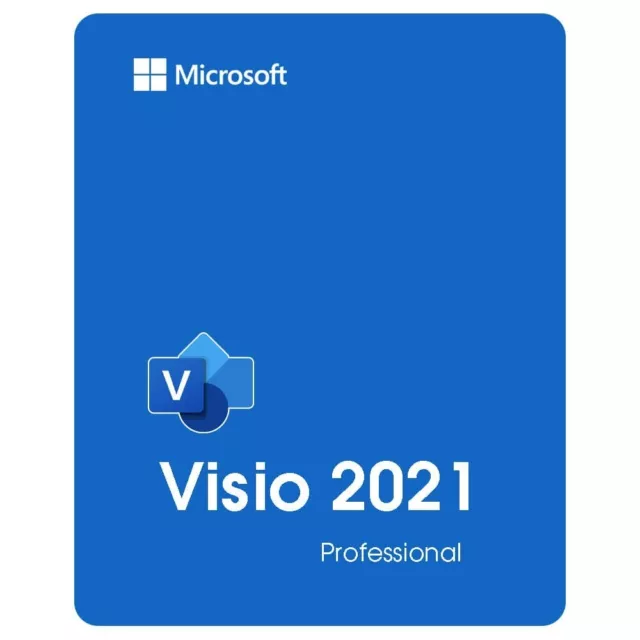 Microsoft Visio Pro 2021 Windows Weltweit 1License ESD Version DE/ENG 2