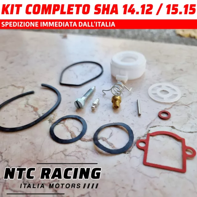Kit Revisione COMPLETO DELLORTO SHA 14.12 15.15 spillo getto gaurnizioni molla