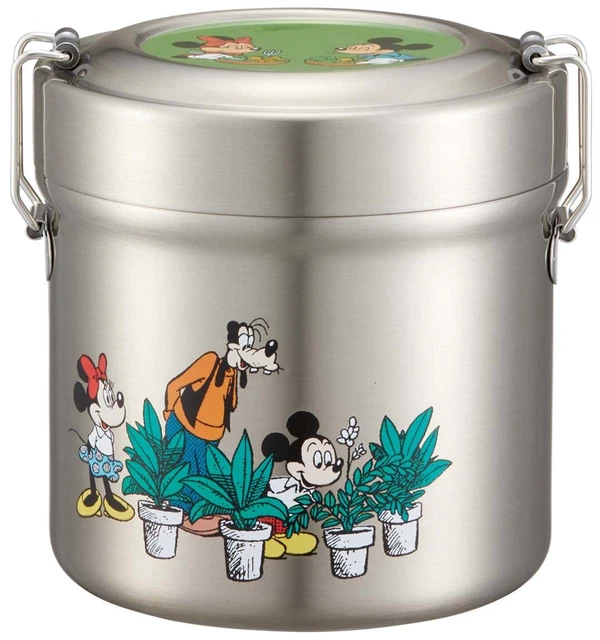Skater Antibacterial Thermal Lunch Box Bowl Shape 600ml Vacuum Stainless Disney