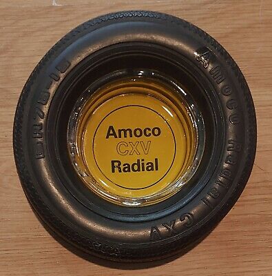 Vintage Amoco CXV  GR78-15 Radial Tire Ashtray Advertising