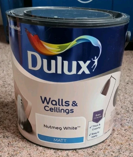 DULUX EMULSION PAINT Matt - All Colours 2.5L Walls & Ceiling - BRAND ...