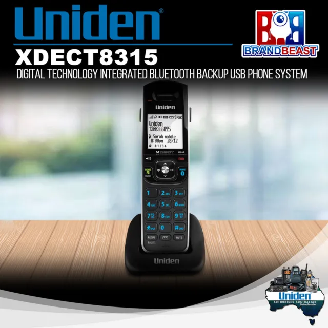 Uniden XDECT8315 Digital Technology Integrated Bluetooth Backup USB Phone System