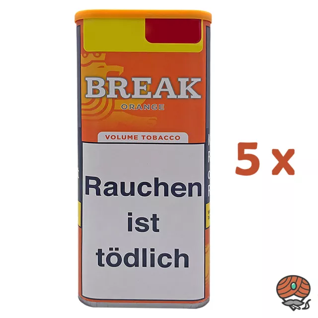 5x Break Orange Volumentabak / Tabak XXL Dose à 100g