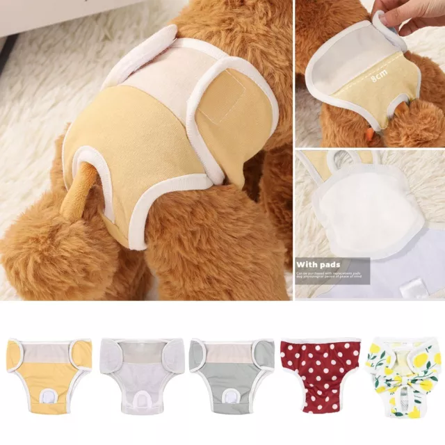 FEMALE PET DOG Pants Bitch Heat In Season Menstrual Sanitary Nappy Diaper  S-XL £2.88 - PicClick UK