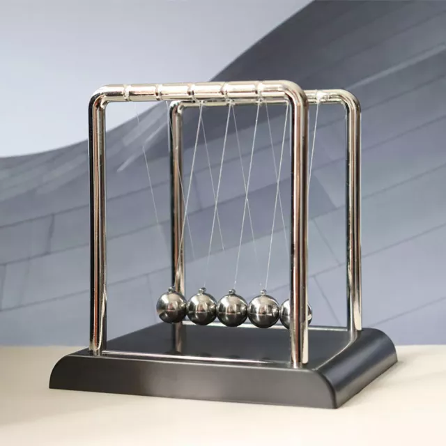 Newtons Cradle Steel Pendulum Balance Ball Science Desk Home Office Decor Gifts 2
