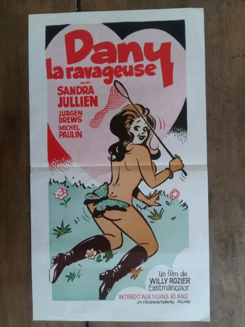 Belgian poster DANY LA RAVAGEUSE Sandra JULLIEN Willy ROZIER pin up butterfly