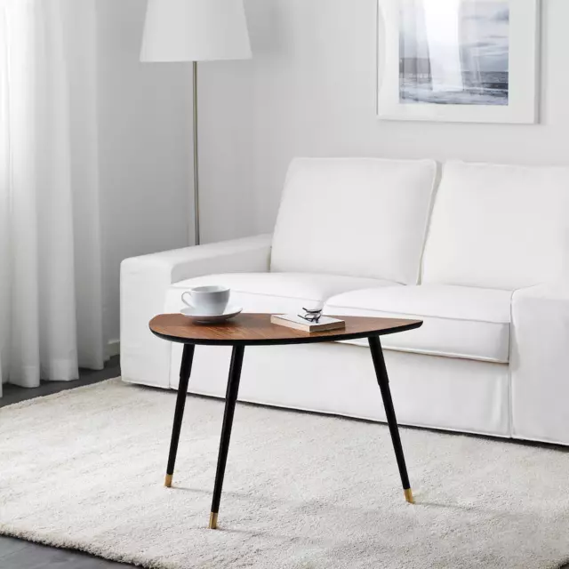 IKEA LÖVBACKEN Side Retro Mid Century Style 3 Legged Brown Coffee Table g10