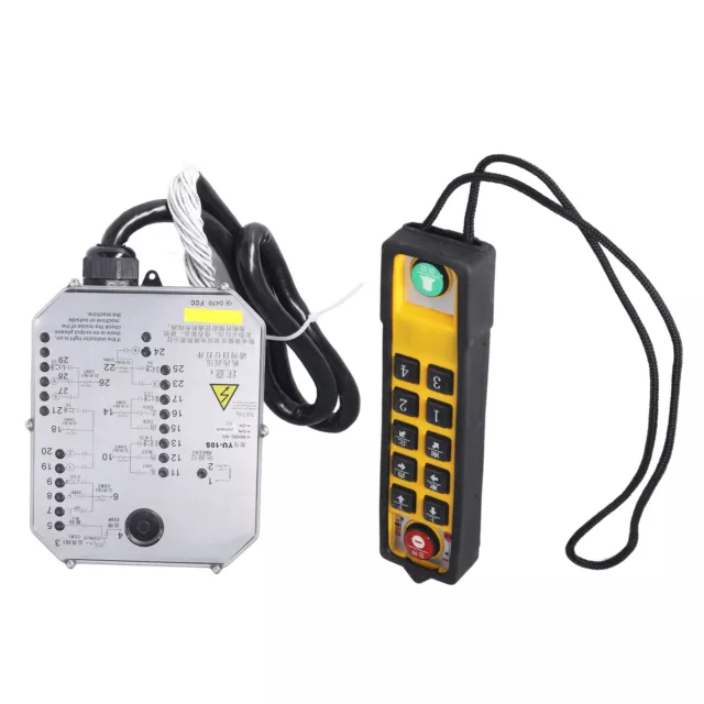 (24V)Simple Wired Elevator Remote Control 800MHz Transmission Frequency Crane