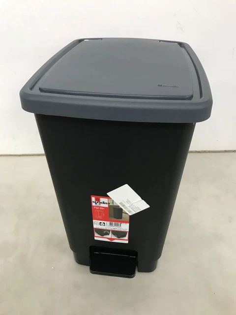 Sundis Flat Bin, alloggiamento screpolato sul retro del cestino. Adesivi.