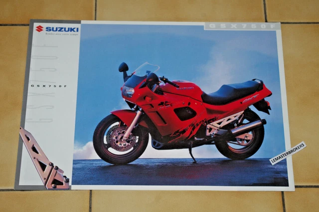 SUZUKI GSX 750 F - 1994 - Brochure Fiche Catalogue pub moto routière prospekt