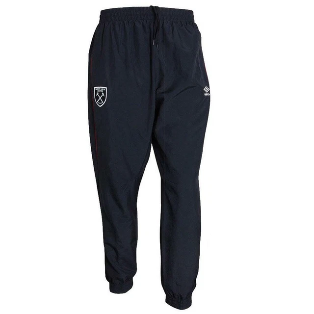 West Ham United Tracksuit Bottoms Childrens Umbro Black Woven Training Pants