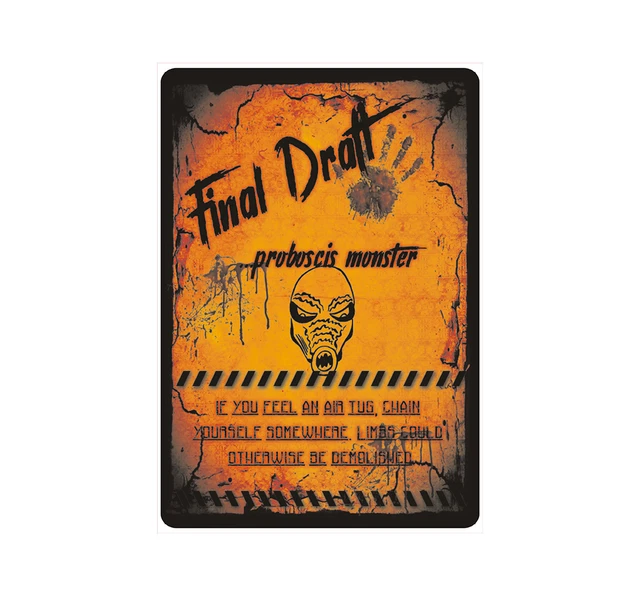 PANNEAU PANNEAU D'INDICATION indication "Final Draft Proboscis Monster