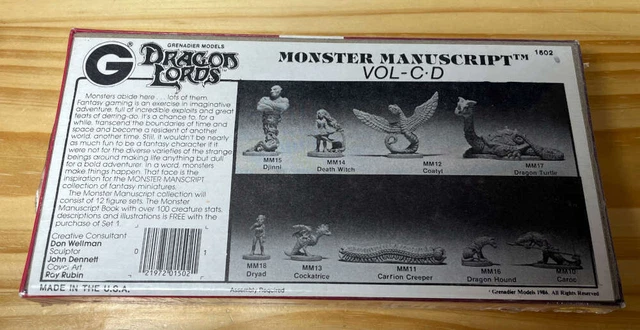 Figurine Dragon Lords Silver Dragon II 9606 - Grenadier Models, Plomb, Occasion