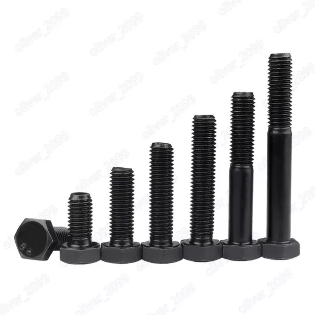 Bulloni esagonali in acciaio nero 8,8 viti tappo testa esagonale DIN933 M4 M5 M6 M8 M10 M12