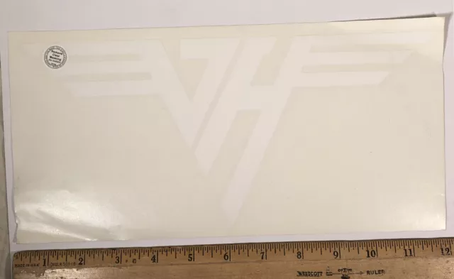 Van Halen Window Decal Sticker Rock Band Music Large 12” x 5” White