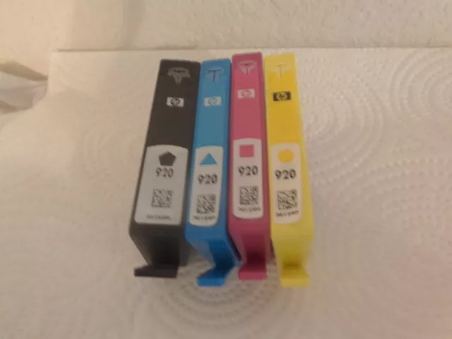 Genuine HP 920 Ink Cartridges EMPTY for Refill - Black Cyan Magenta Yellow