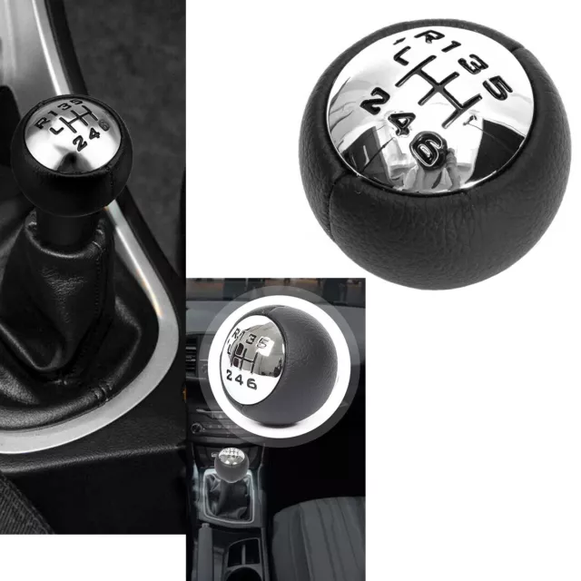 UK Black Gear Stick Shift Knob ABS 6 Speed For Peugeot 307 308 407 3008 5008 807