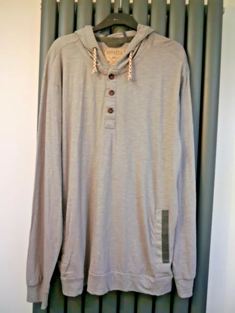 Bnwot new regatta grey thin hooded walking hiking sweatshirt jumper top size L