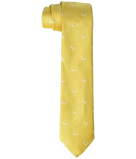 Lauren Ralph Lauren Boys Classic Tie Crab Yellow 100% Silk