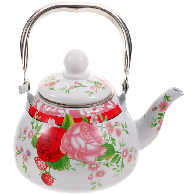 Water Boiling Pot Jug Kettle Induction Cooktop Enamel Teapot