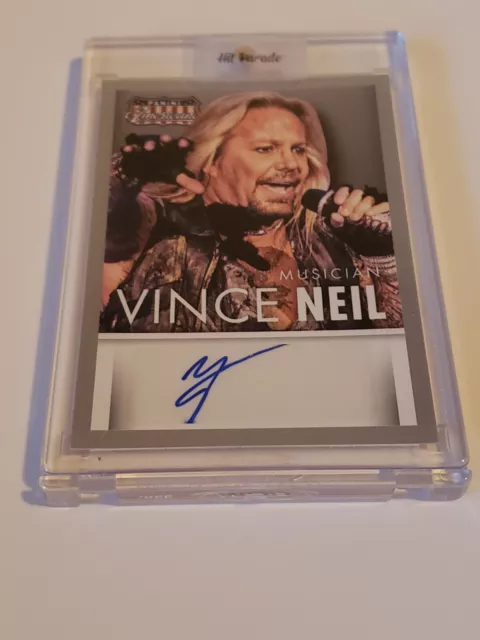 Signed Autographed Motley Crue Vince Neil Panini Hit Parade Trading Card Encased