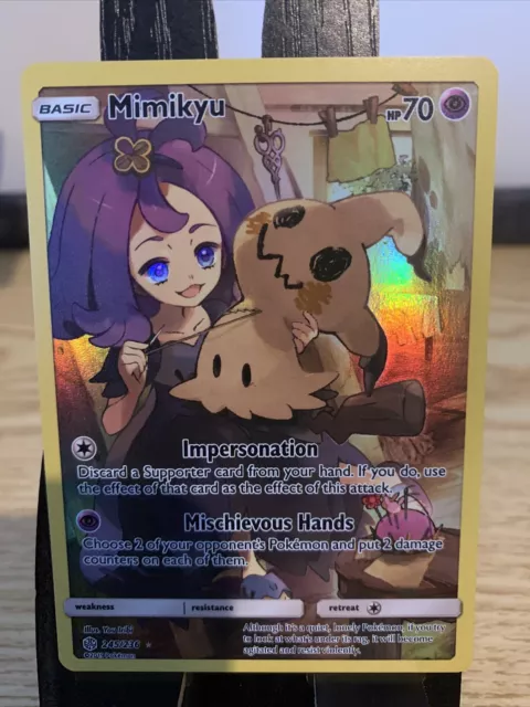 Pokémon TCG Mimikyu Sun & Moon - Cosmic Eclipse 245/236 Holo Secret Rare