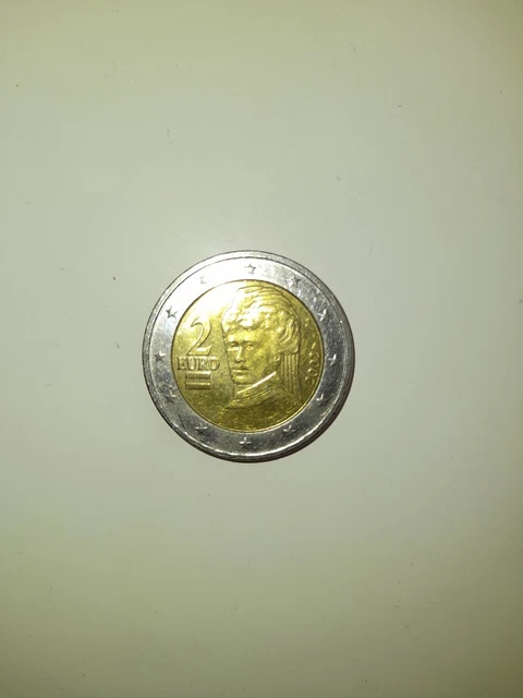 PIÈCE DE 2 euros, Bertha Von Suttner, Autriche, 2002, Etat satisfaisant