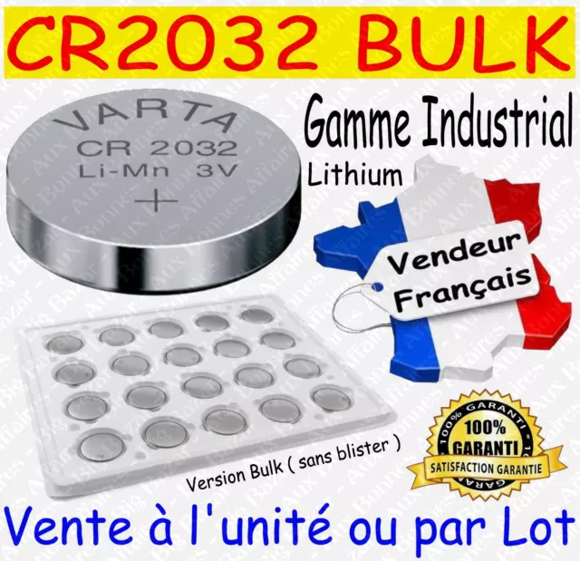 Piles Lithium VARTA 3V CR2032 - Disponible aussi AAA AA LR03 LR6 / CR2016 CR2025