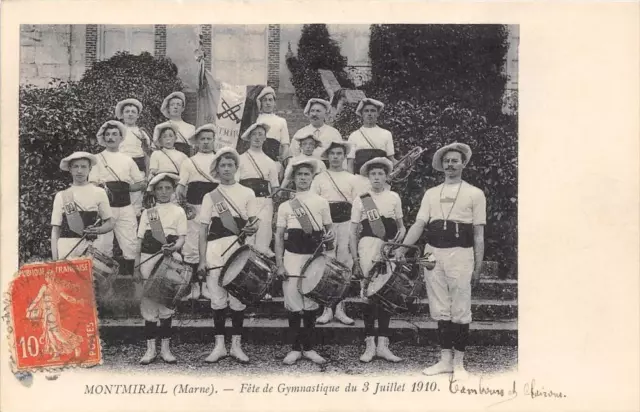 Cpa 51 Montmirail Gymnastics Party July 3, 1910