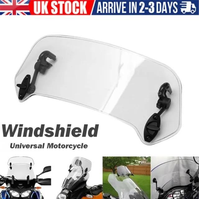 Motorcycle Windshield Motorbike Wind Screen Deflector Extension Spoiler Set