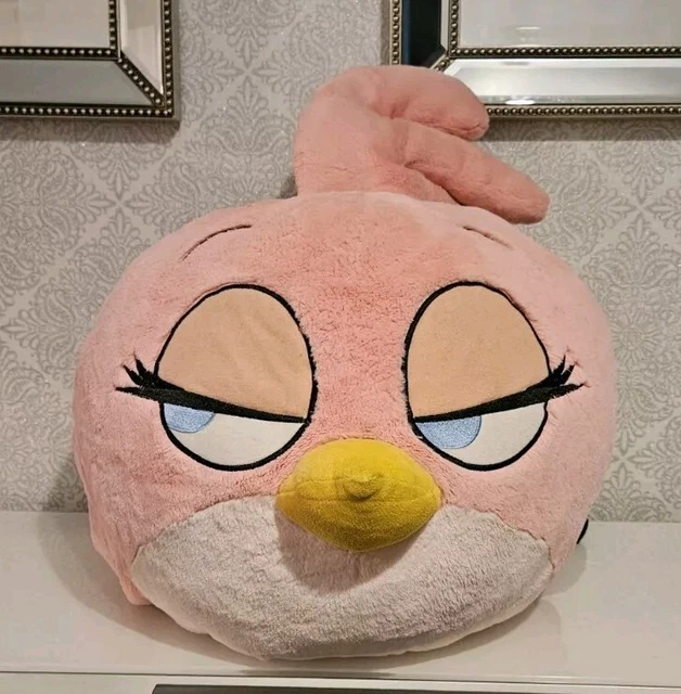HUGE RARE ROVIO Commonwealth Angry Birds STELLA Pink Soft Plush. 50cm