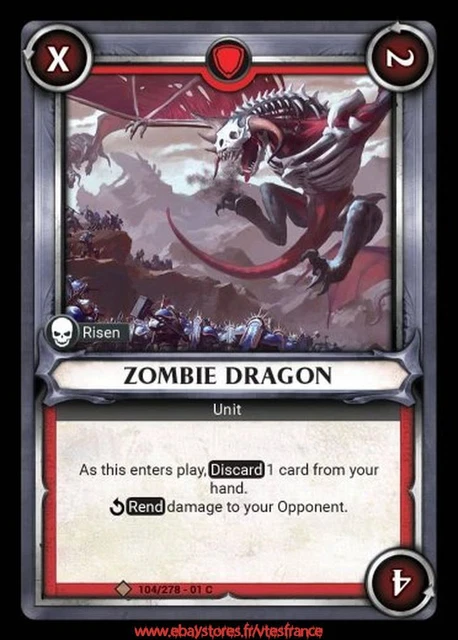 Warhammer aos TCG - Zombie Dragon #104 / Base Eng