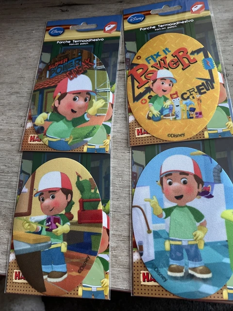 4 Oval Iron on Patches. Disney’s Handy Manny.