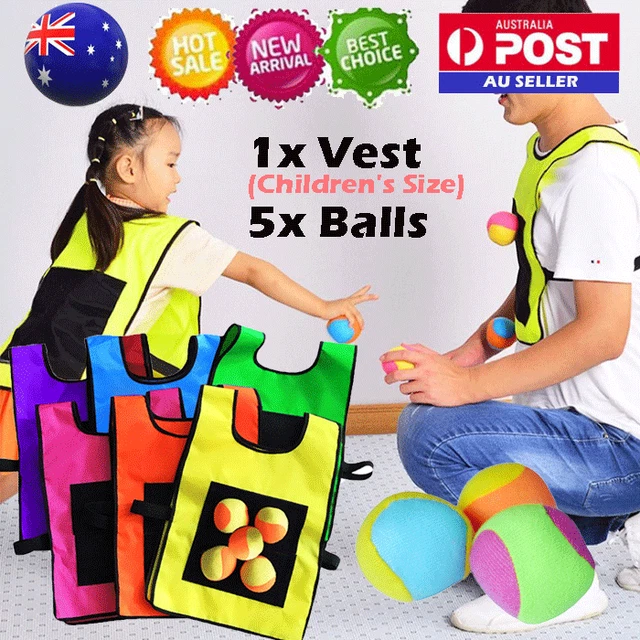 Parent-child Game Vest Sticky Ball Toy Kindergarten Interactive GamePlaying Prop