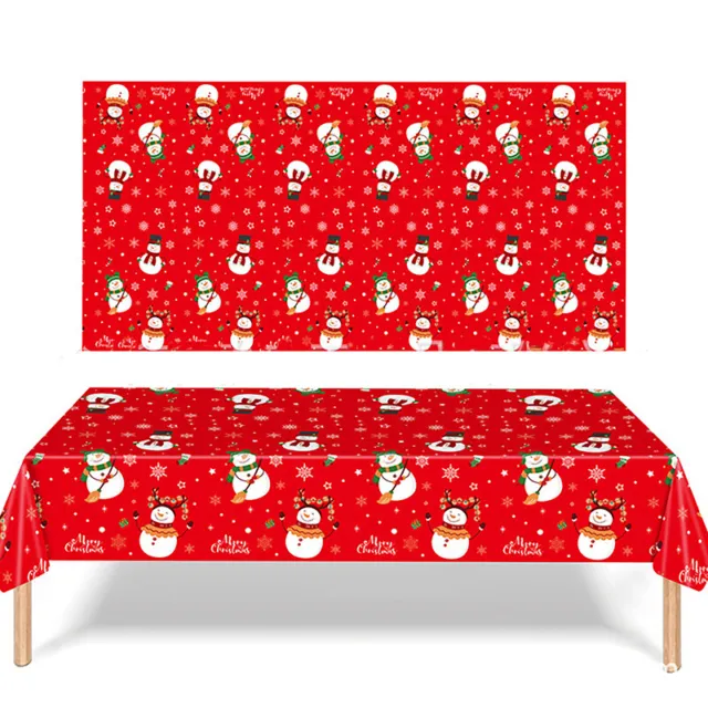 Christmas Rectangular Tablecloth Christmas Decoration For Home Table CovK_