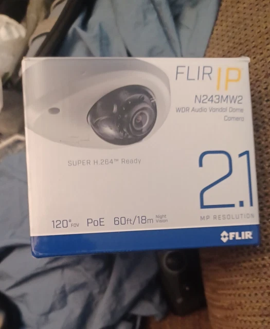 Flir Digimerge N243MW2 1080p WDR Audio Vandal Dome IP Camera, 2.8mm, 60ft NV
