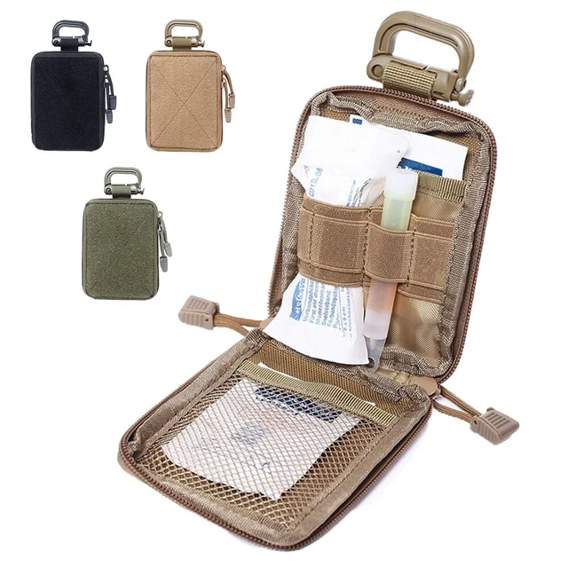Kit D'Urgence EDC Militaire - Sac De Ceinture Molle Médical Et Téléphone, Sacoches Tactiques Nylon