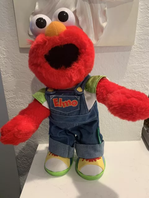 Elmo Sesame Street Lets Pretend Elmo Plush Talking Toy Doll Stuffed Fisher Price