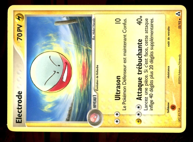 Pokemon Ex Crea Legendes Unco N°  32/92 Electrode