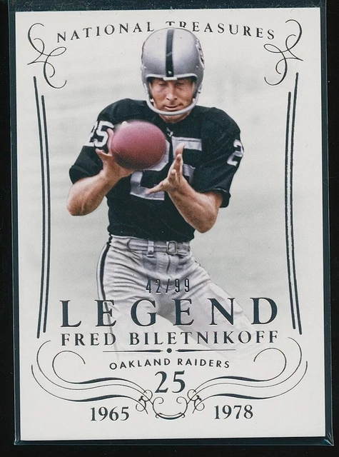 Fred Biletnikoff 2014 Panini National Treasures #147 42/99
