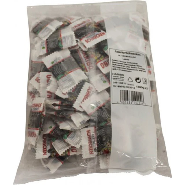 Haribo Liquirizia Lumache Minis Speziata Laminati Cavi 100 Pezzi