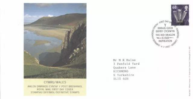 (102610) Wales 68p Definitive GB FDC Cardiff 2003