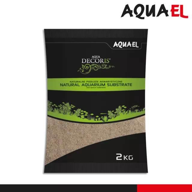 Aquael 2 KG Eau Decoris Sable de Quartz 0,4 - 1,2 MM Aquariumsubstrat Sol