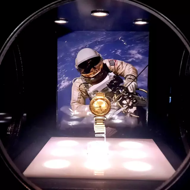 💎Orologio Watch Bulova Accutron Lunar M7 Astronaut Spaceview U.s.a 14 Kt Gold💎