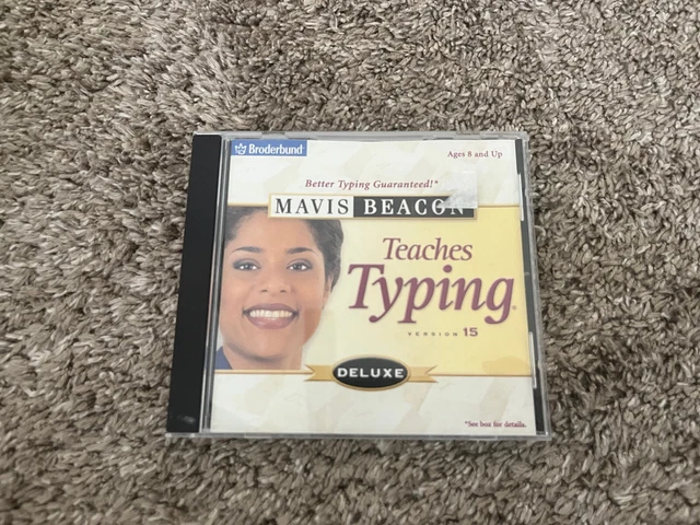 MAVIS BEACON TEACHES Typing Deluxe Version 15 PC CD ROM Disk Disc £7.95 ...