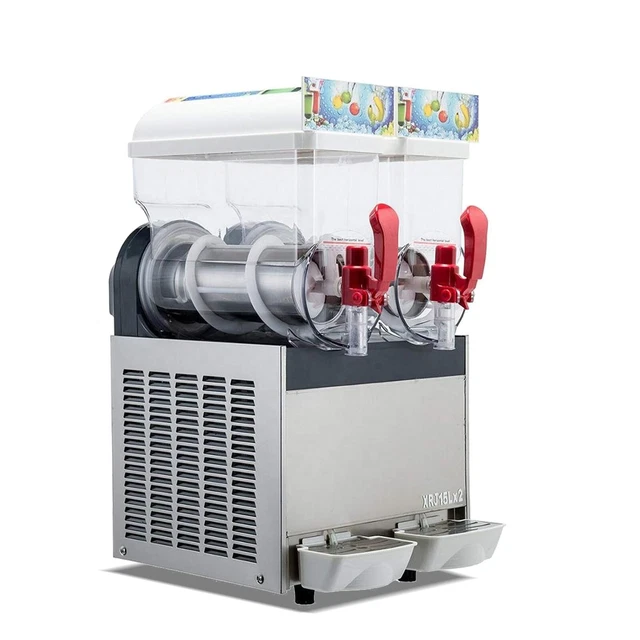 2x15L Commercial Margarita Slush Making Machine Frozen Drink Ice Slushy Maker