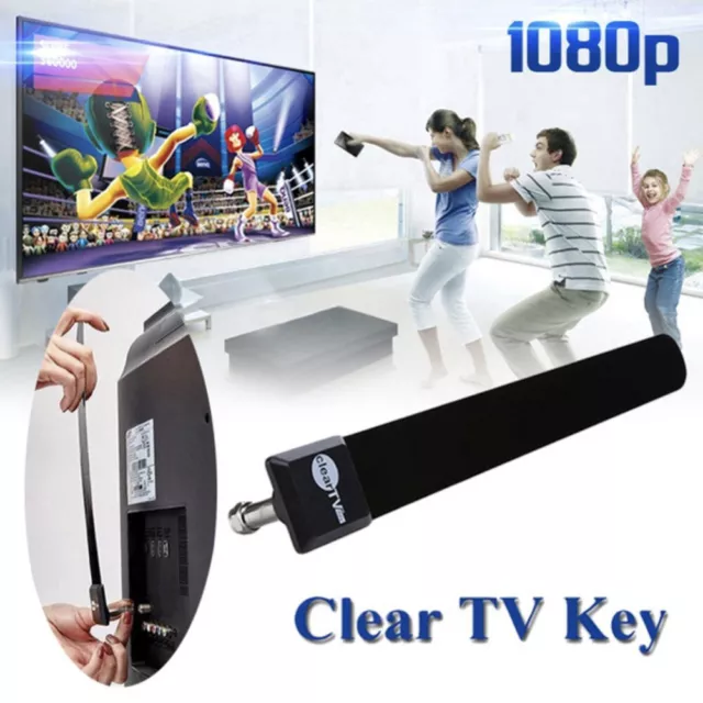 Clear TV Key HDTV FREE TV Digital Indoor Antenne GrabenKabel wie auf TV gesehen