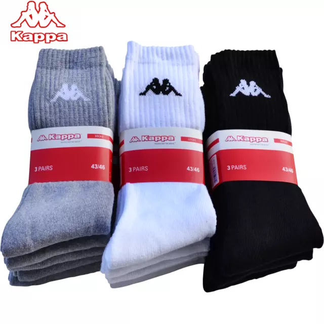 6-30 Paar Kappa® Socken Herren Damen Baumwolle Sportsocken Freizeitsocken Tennis