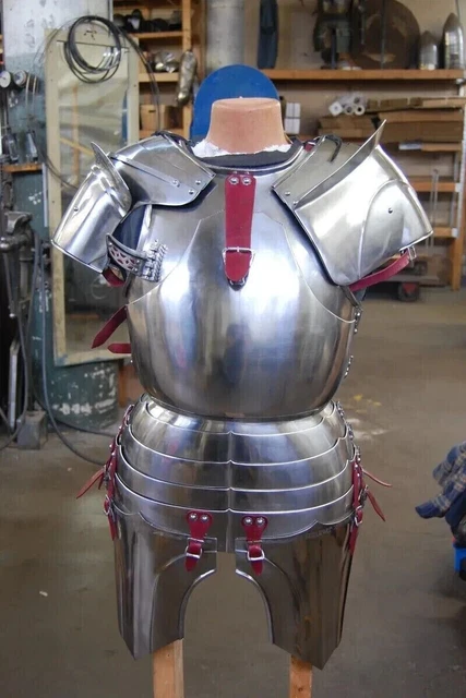 Medieval Battle Armor Gothic Style Cuirass With Pauldrons Armor LARP SCA Rolepla